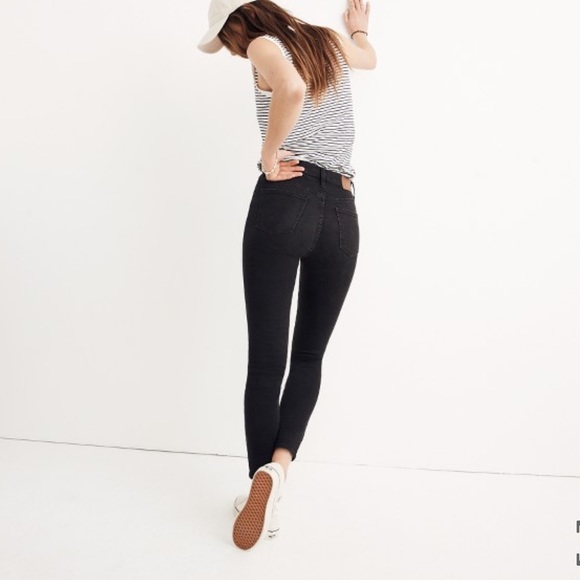 Madewell Denim - Madewell 9" high rise skinny jeans in lunar 26
